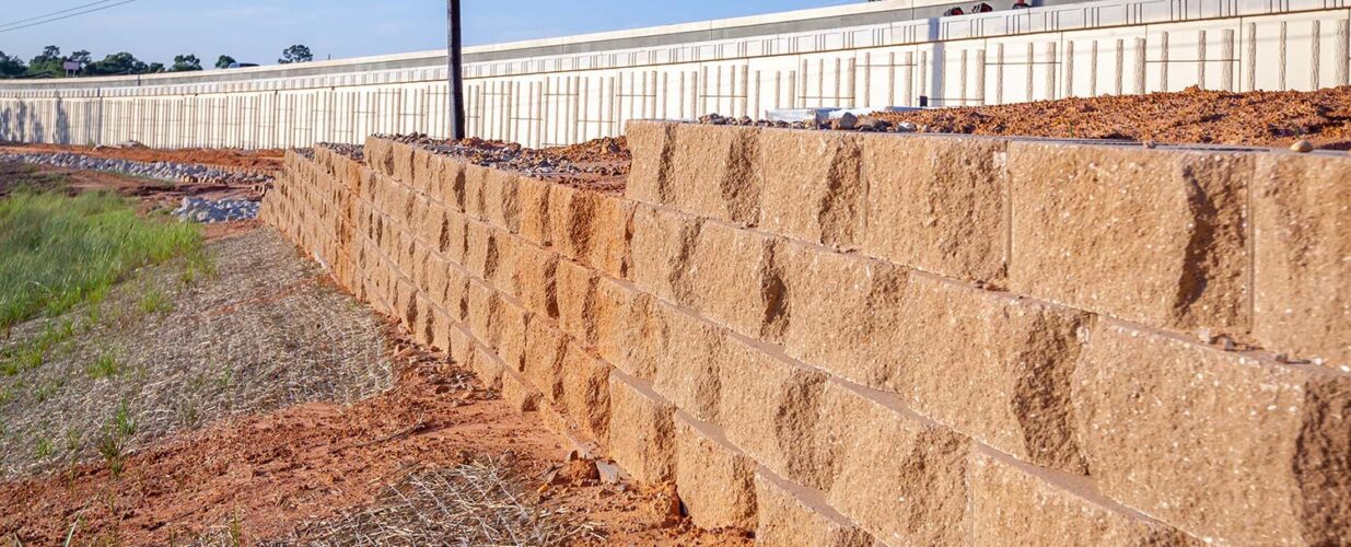 brick wall next to SH 249